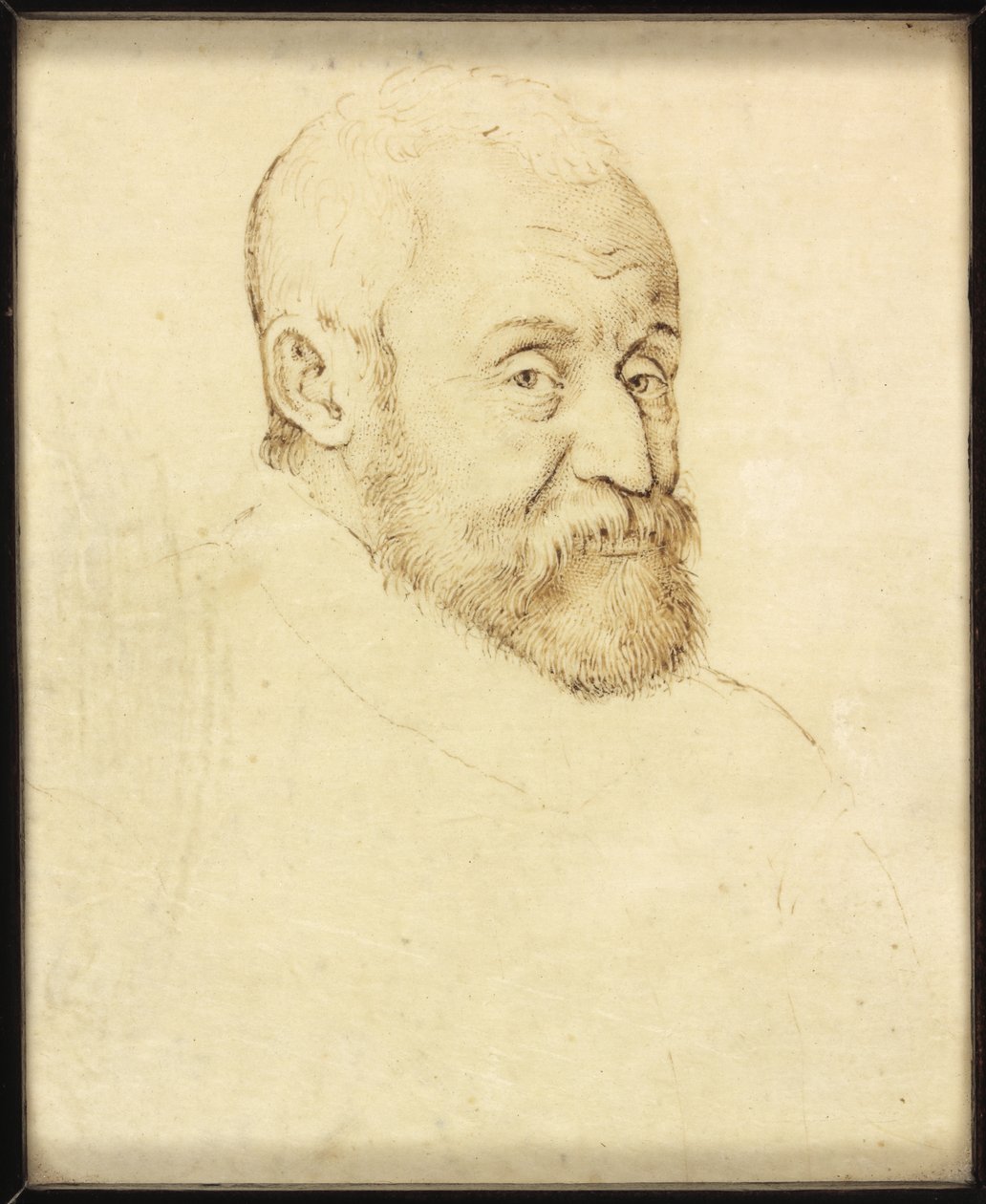 En herre ved navn Henri Prince De Lorraine (pen og blæk på papir) af Franco Flemish School