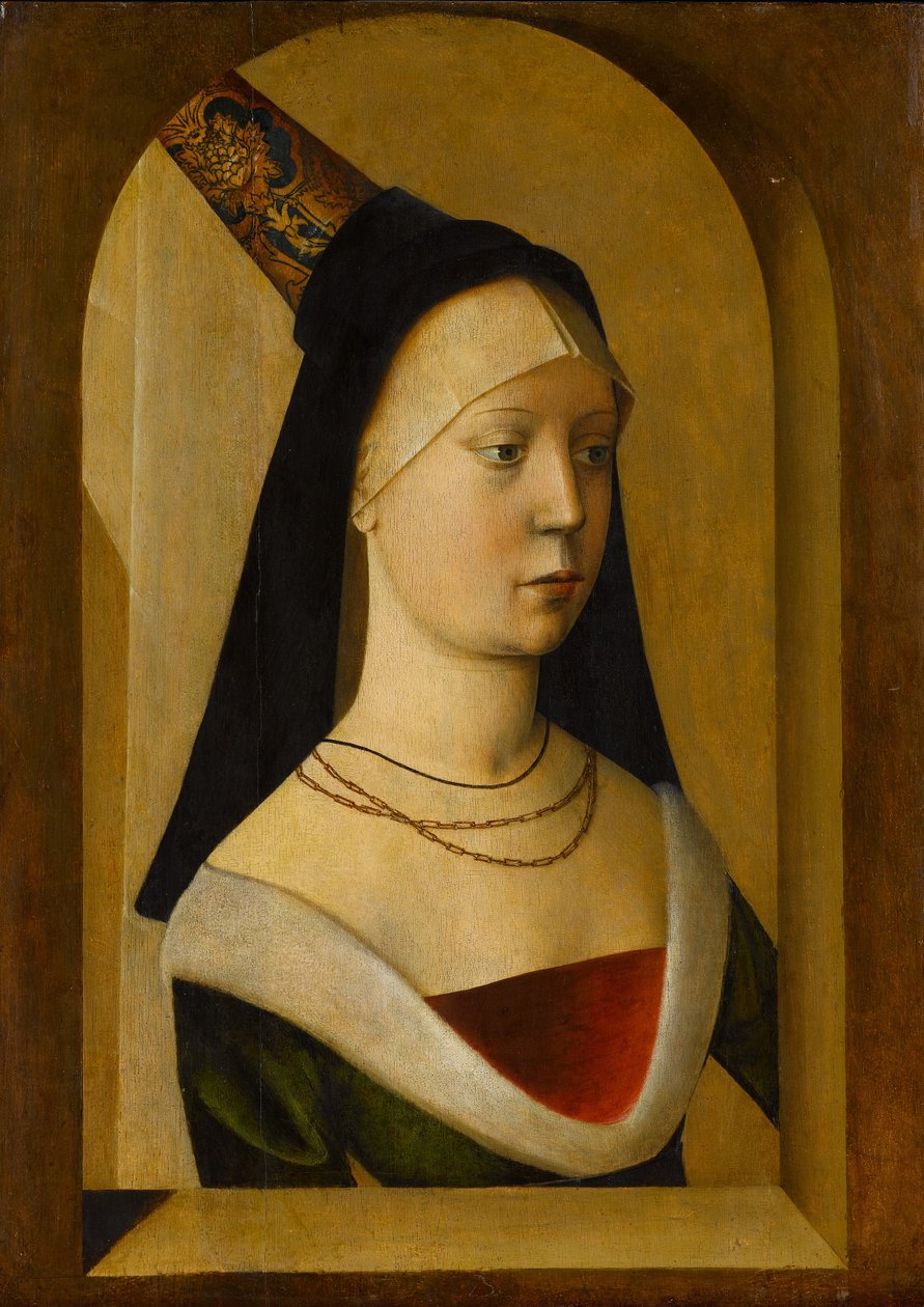 Portræt af en kvinde, c.14775-80 af Franco Flemish School