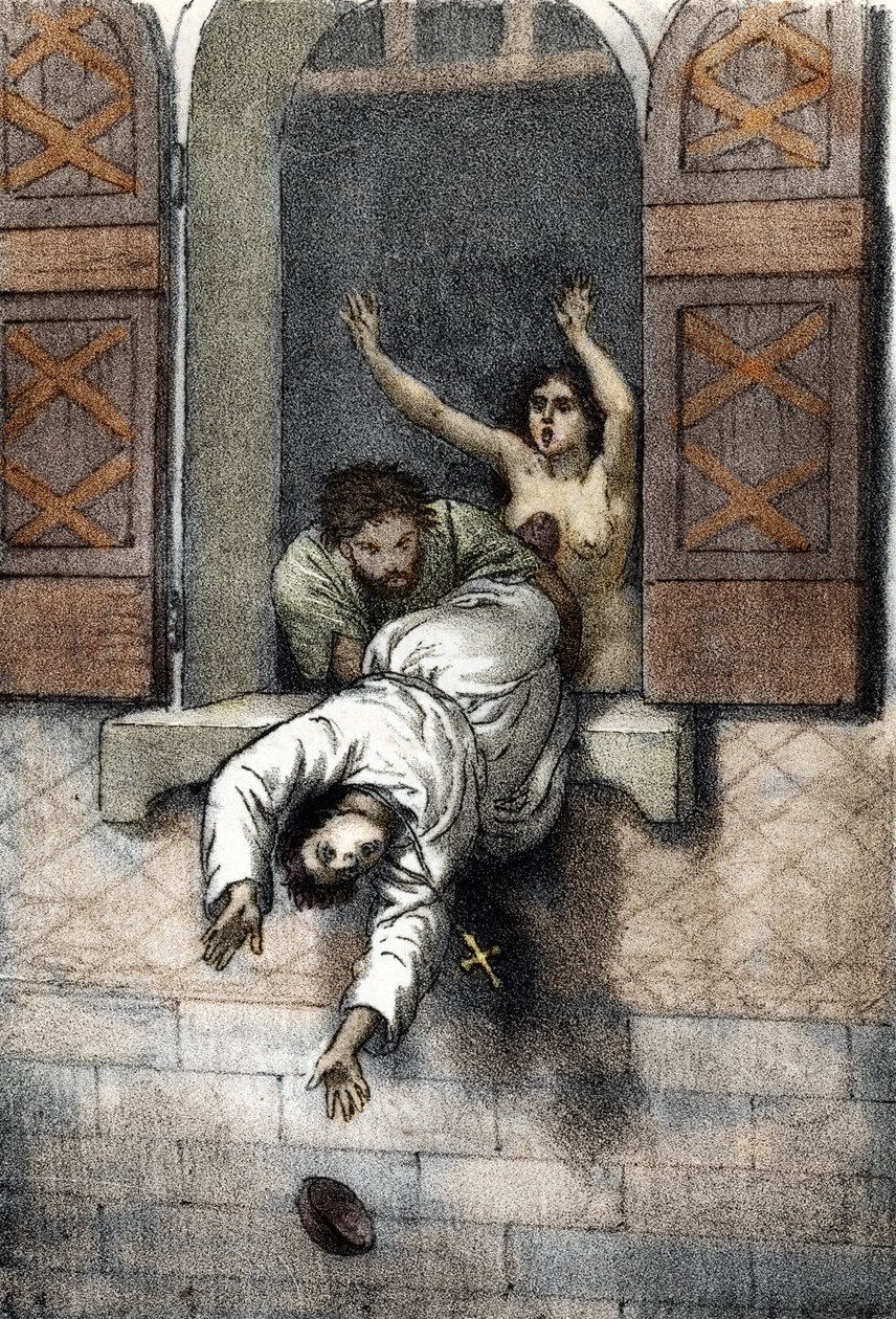 Middelalderen: Pave Johannes XIIs død af Franco Mistrali