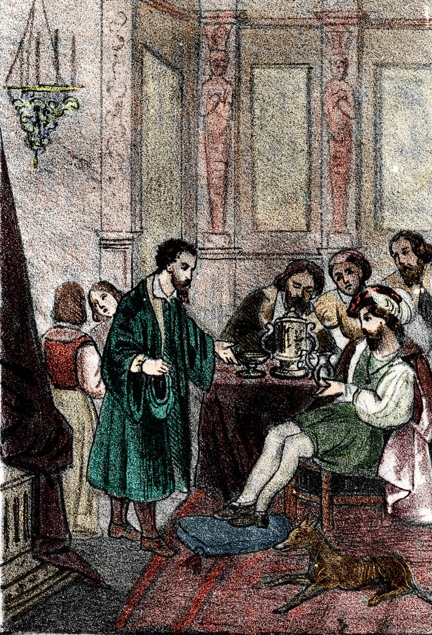 Billedhuggeren Benvenuto Cellini ved hoffet til kongen af Frankrig Francois I af Franco Mistrali