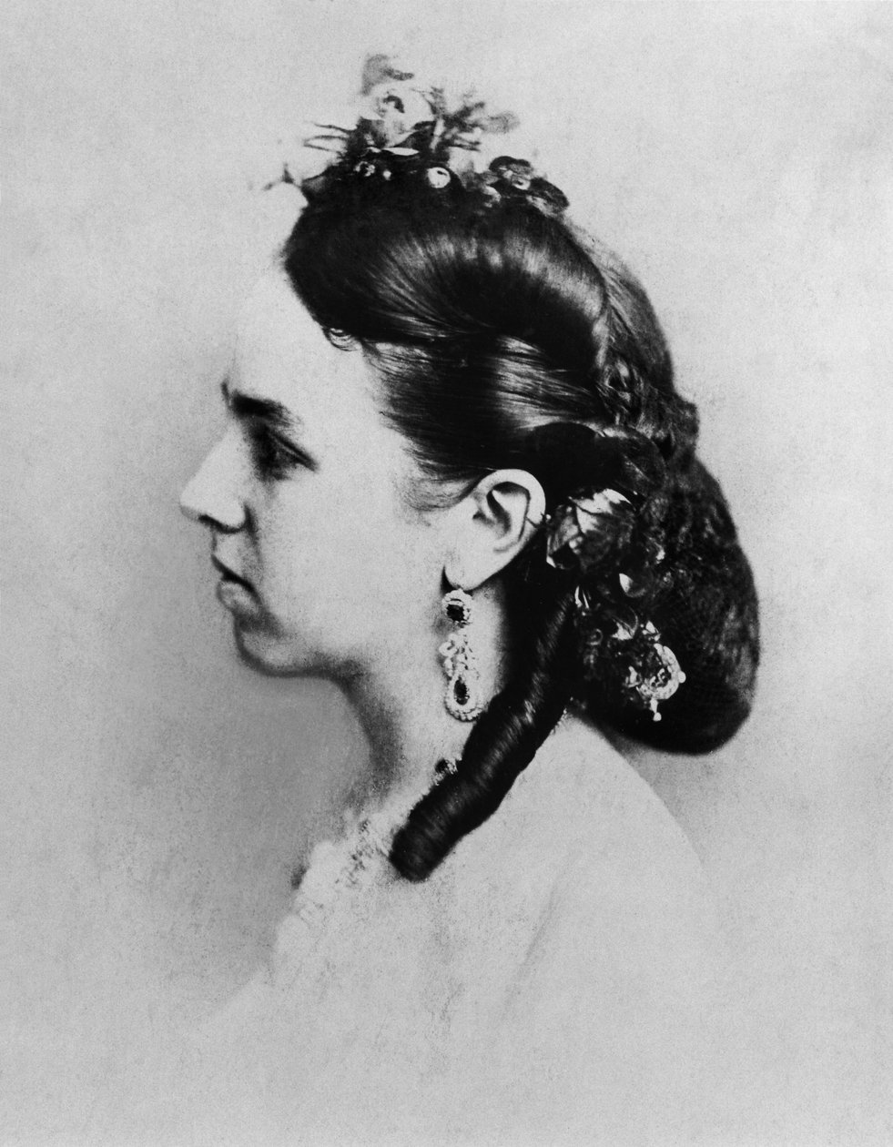 Charlotte af Sachsen-Cobourg-Gotha (1840-1927), prinsesse af Belgien og kejserinde af Mexico af Francois Aubert