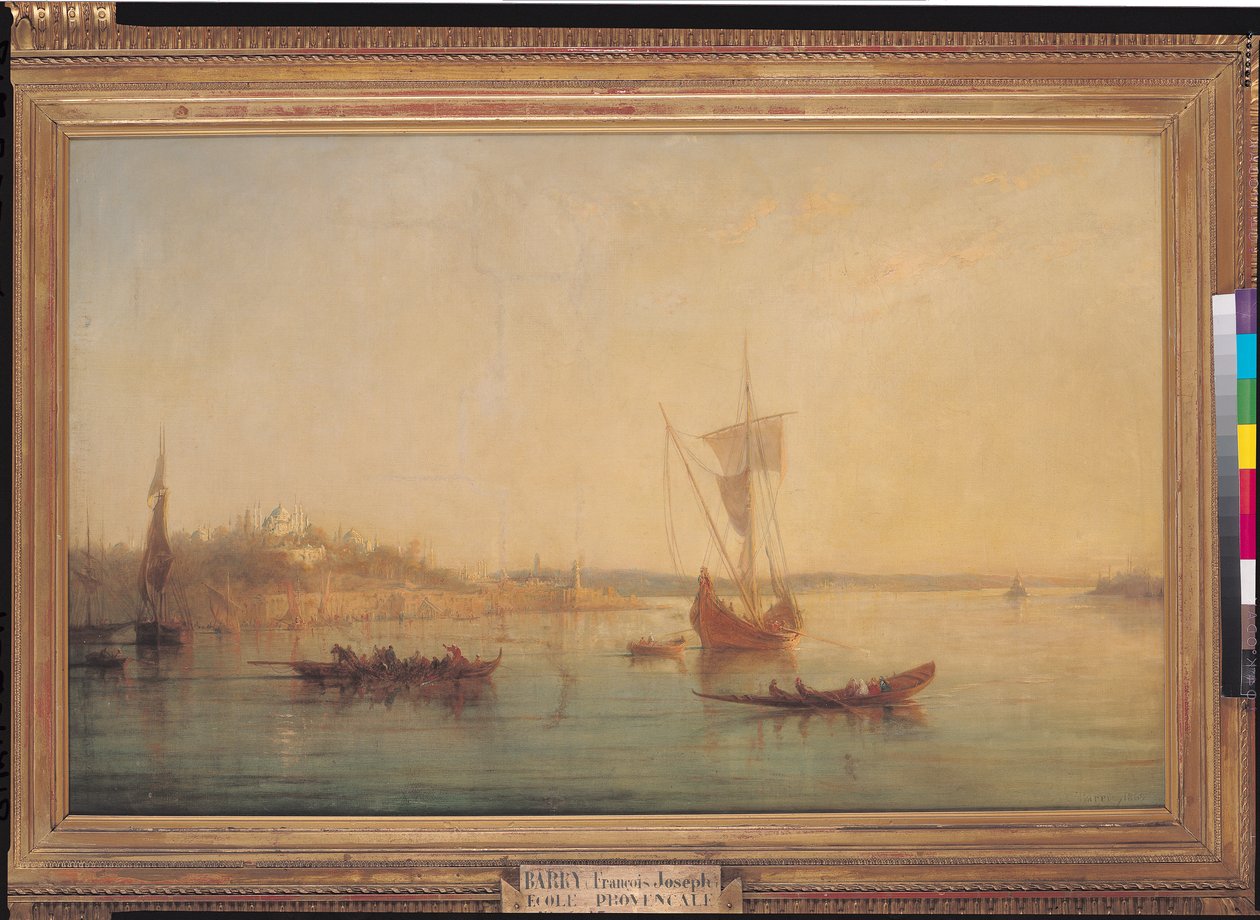 Bosporusmundingen i Konstantinopel, 1869 af Francois Barry