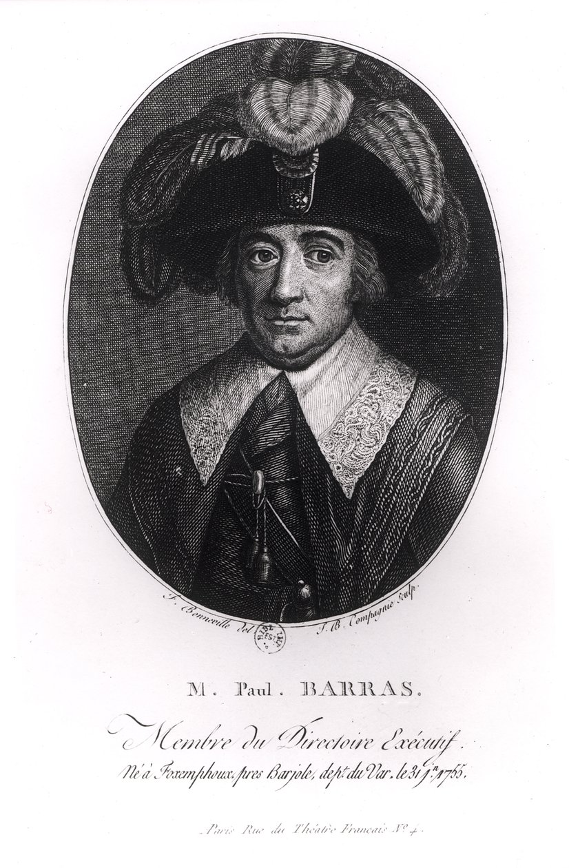 Paul Francois Jean Nicolas (1755-1829) Viscount of Barras af Francois Bonneville