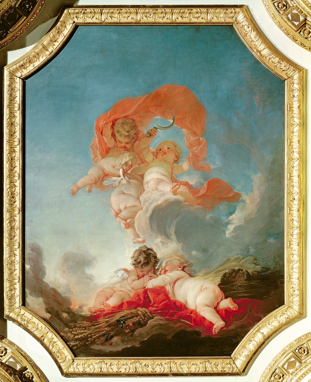 Sommer, fra en serie af de fire årstider i Salle du Conseil af François Boucher