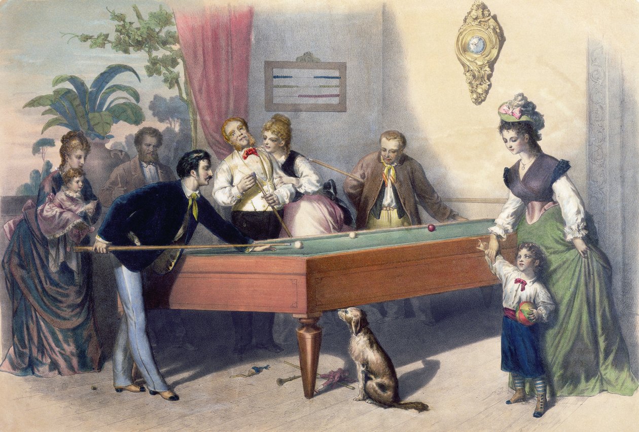 En familiesøndag, ca.1860-70 af Francois Constant Mes