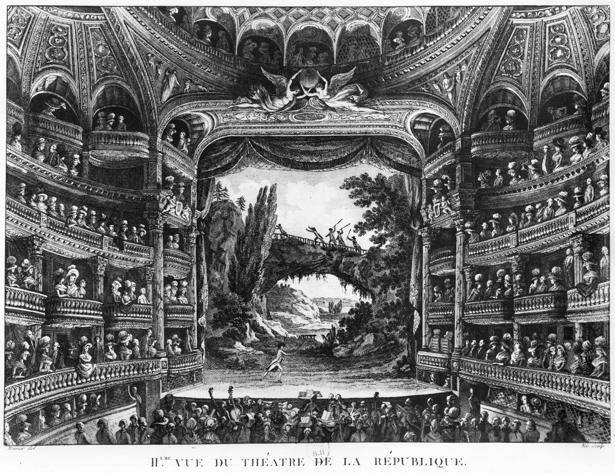 Andet billede af Theatre de la Republique, plade 83 fra bind IV af 