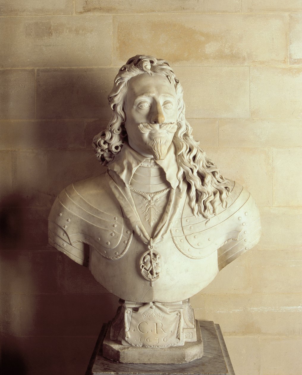 Buste af Karl I, 1636 (marmor) af Francois Dieussart