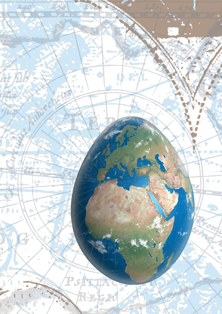 Eggground the World, 2015, digital af Francois Domain