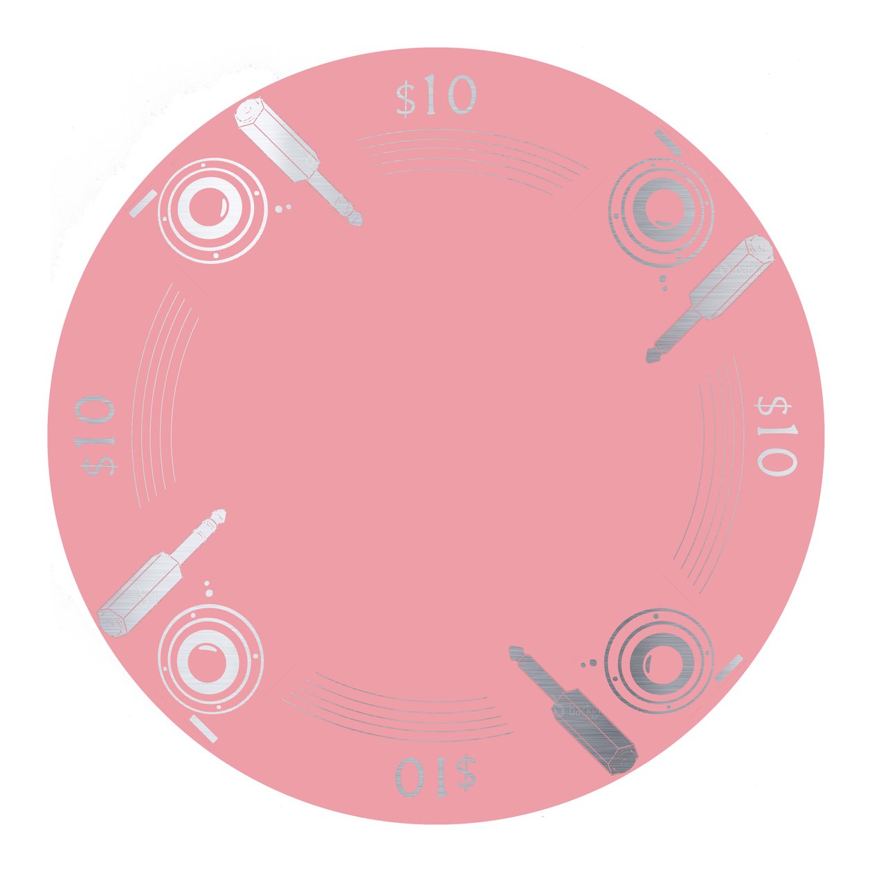 PokerChip $ 10, 2015, digital af Francois Domain