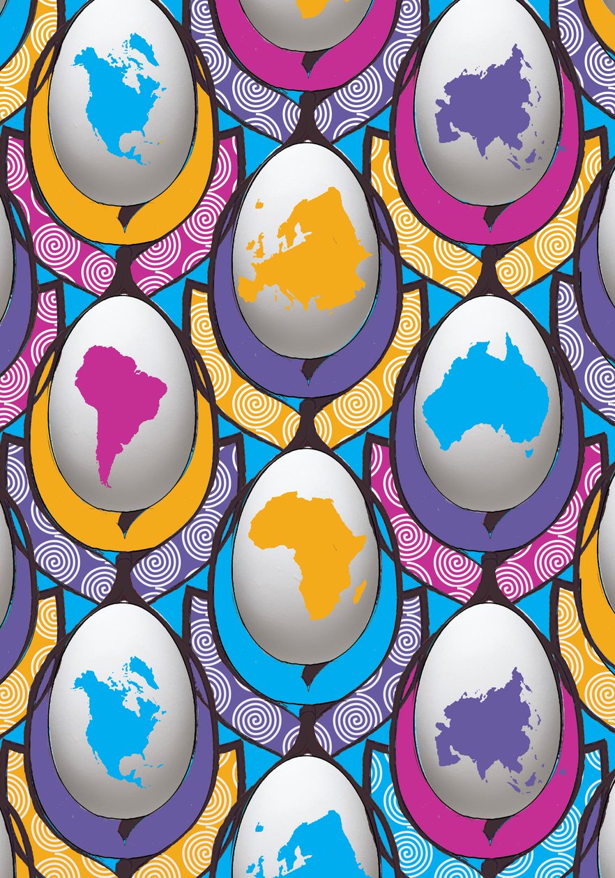 WorldWideEgg, 2015, (digital) af Francois Domain