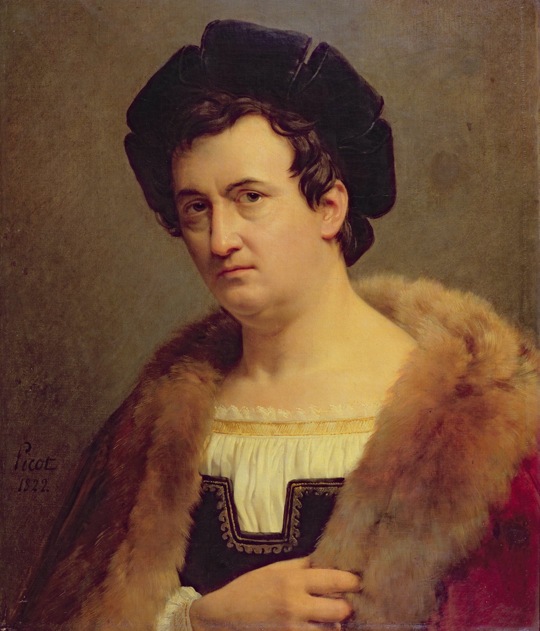 Portræt af Francois Joseph Talma, 1822 af Francois Edouard Picot