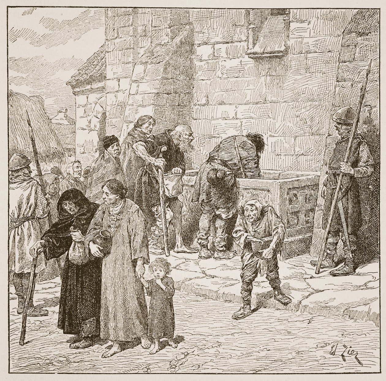 Stenmajskisten ved Fecamp, illustration fra 