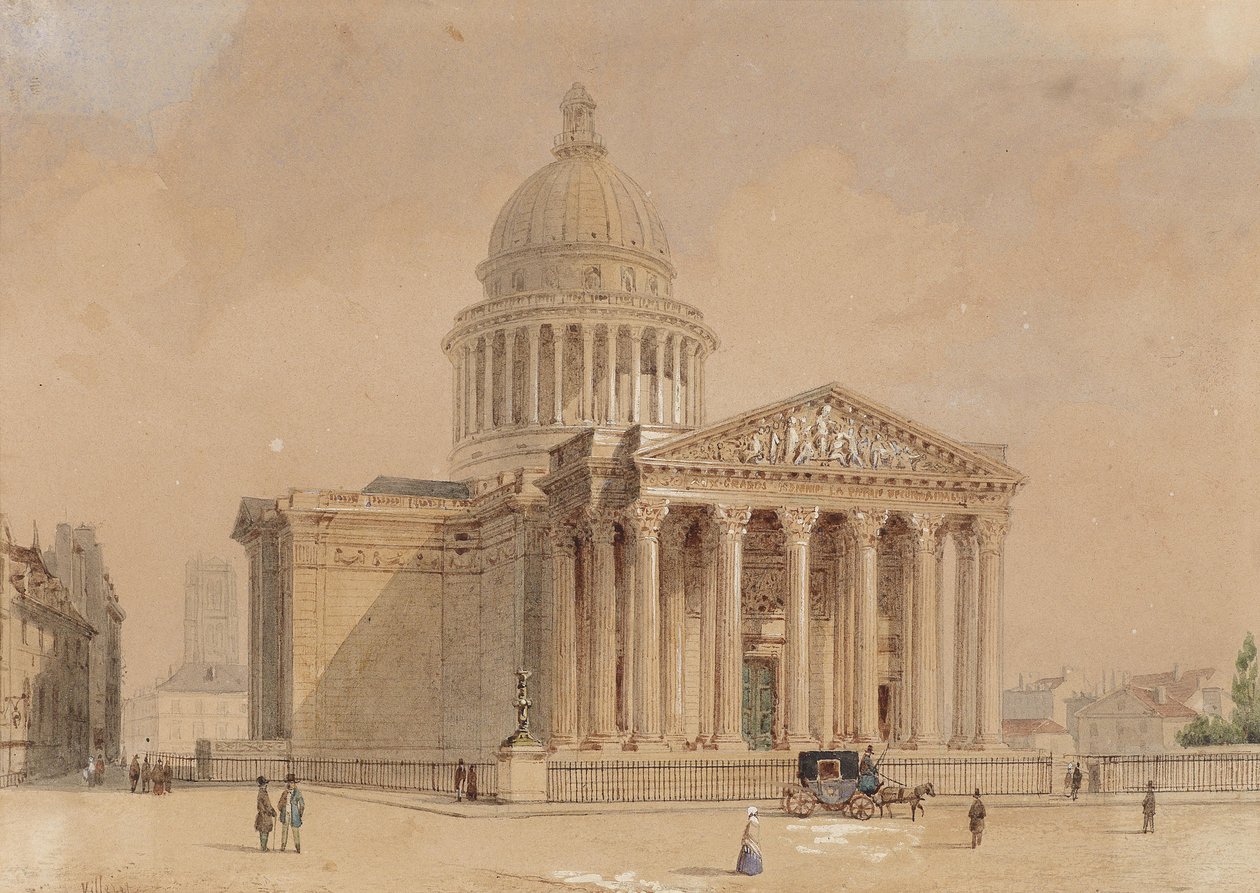 Pantheon i Paris af Francois Etienne Villeret