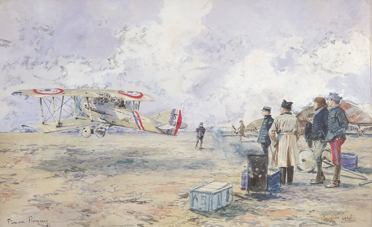 Et fly letter, 1913 af Francois Flameng