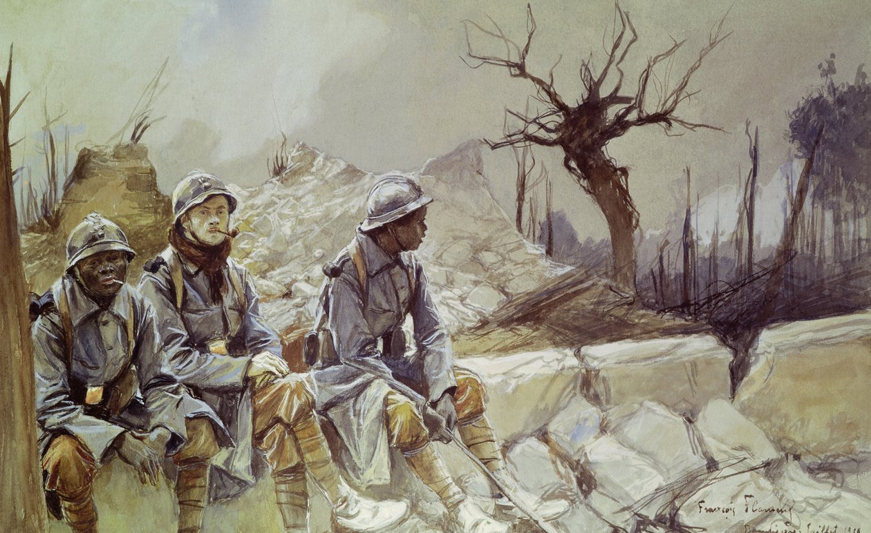 Dampierre, juli 1916 af Francois Flameng