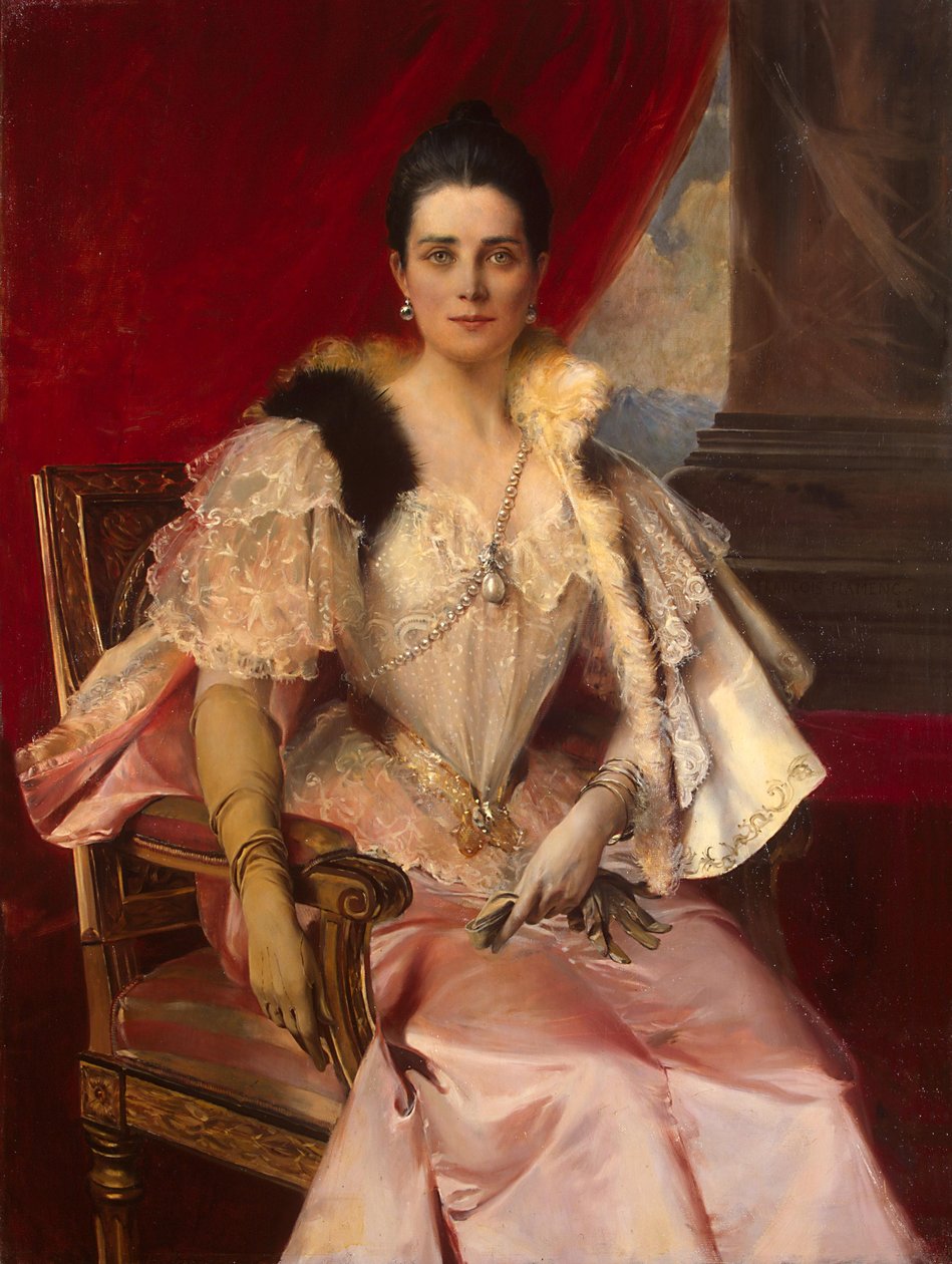Portræt af Zinaida Yusupova 1861-1939 af Francois Flameng