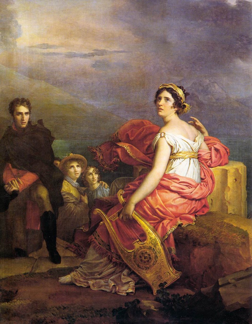 Corinne på Cape Miseno af Baron François Pascal Simon Gérard