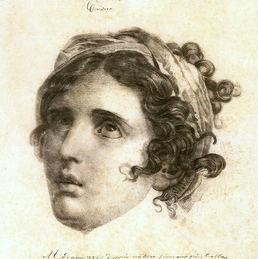Corinne -studie for Corinne ved Cape Miseno af Baron François Pascal Simon Gérard