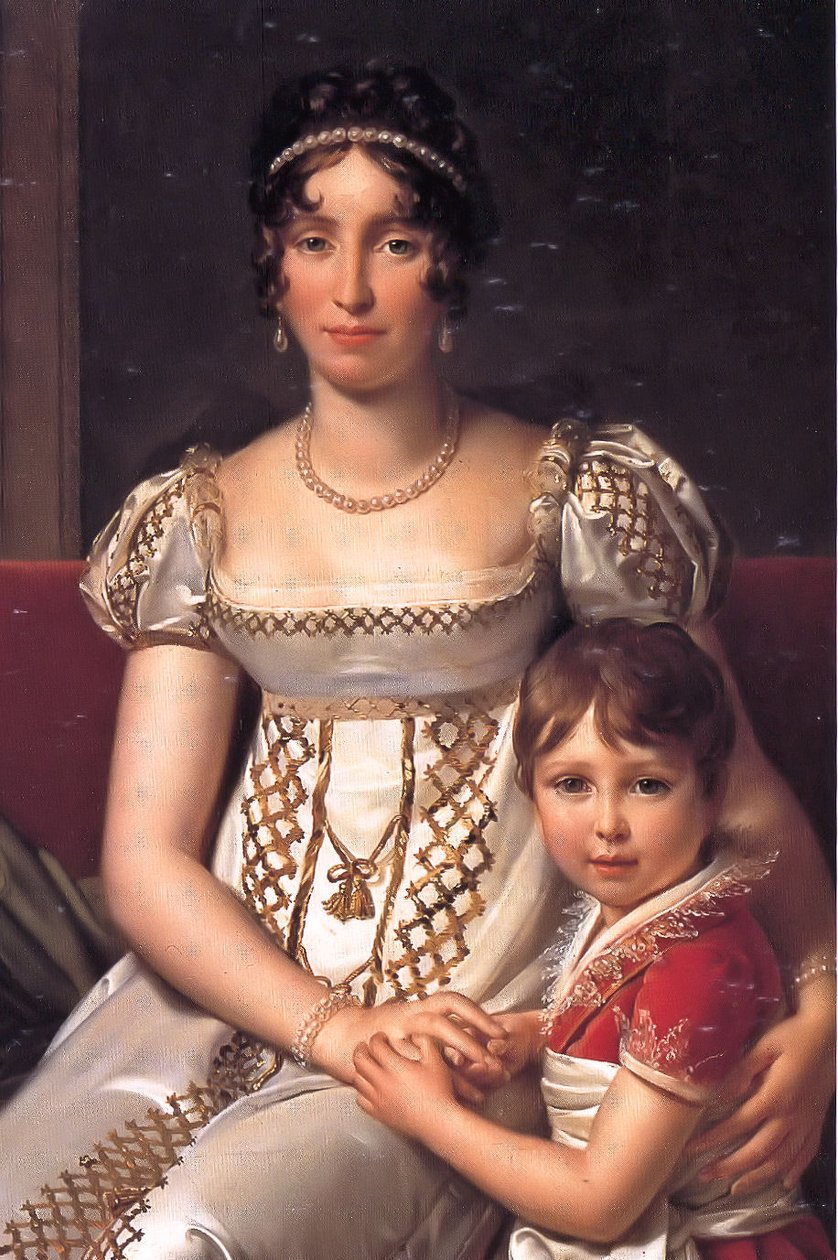 Hortense de Beauharnais med sin søn Napoleon Charles Bonaparte af Baron François Pascal Simon Gérard