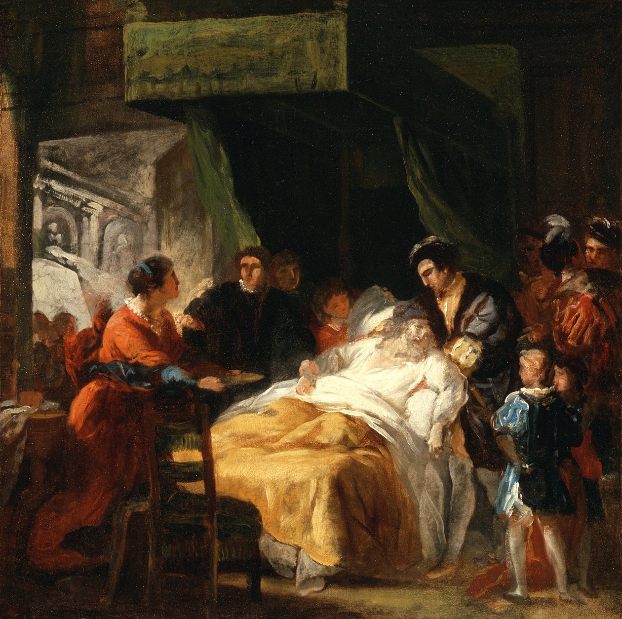 Leonardo da Vincis død i François I
