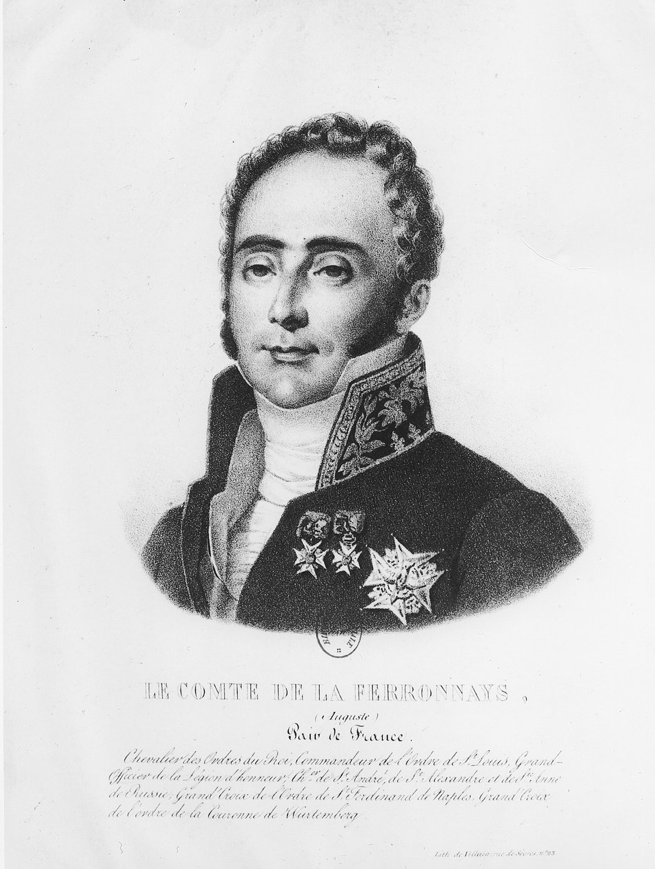 Grev Auguste de la Ferronays (1777-1842) af Francois Le Villain