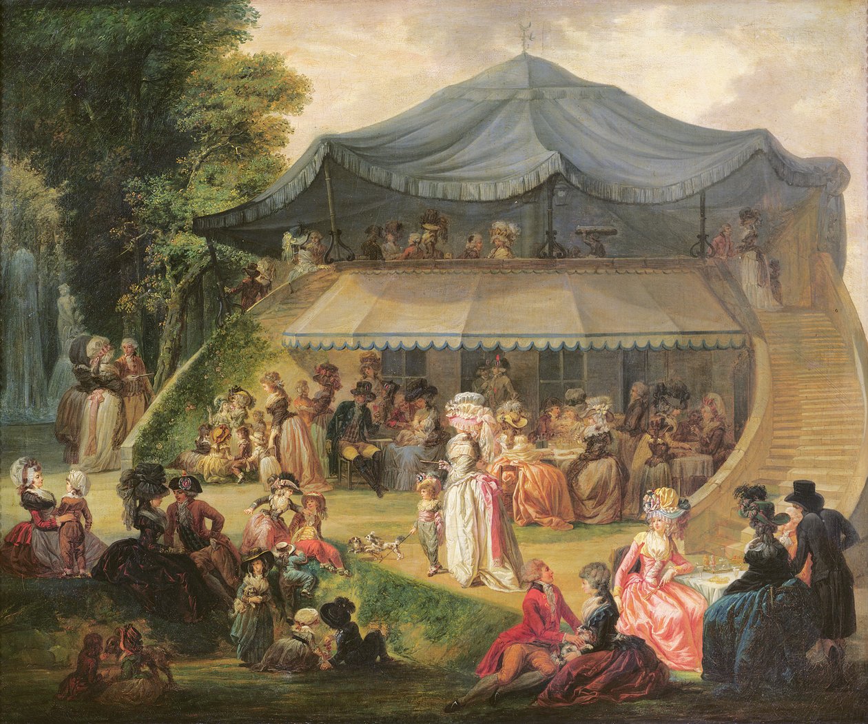 Fest ved Colisee ved Lille, ca. 1791 af Francois Louis Joseph Watteau