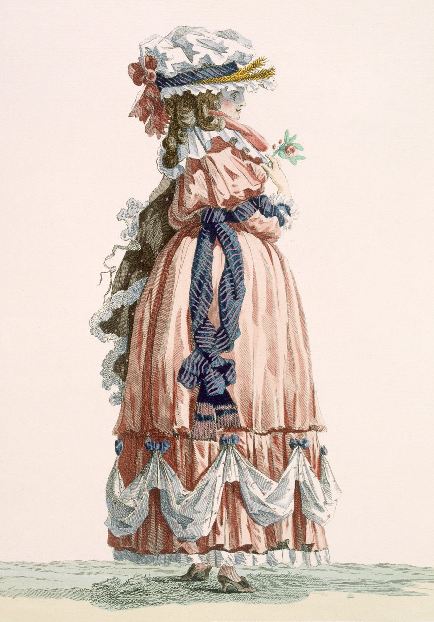 Dame sommerkjole, graveret af Dupin, tavle nr. 192 fra 
