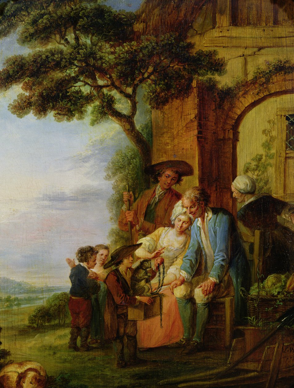 Drengen fra Savoyen og hans murmeldyr, 1783 af Francois Louis Joseph Watteau