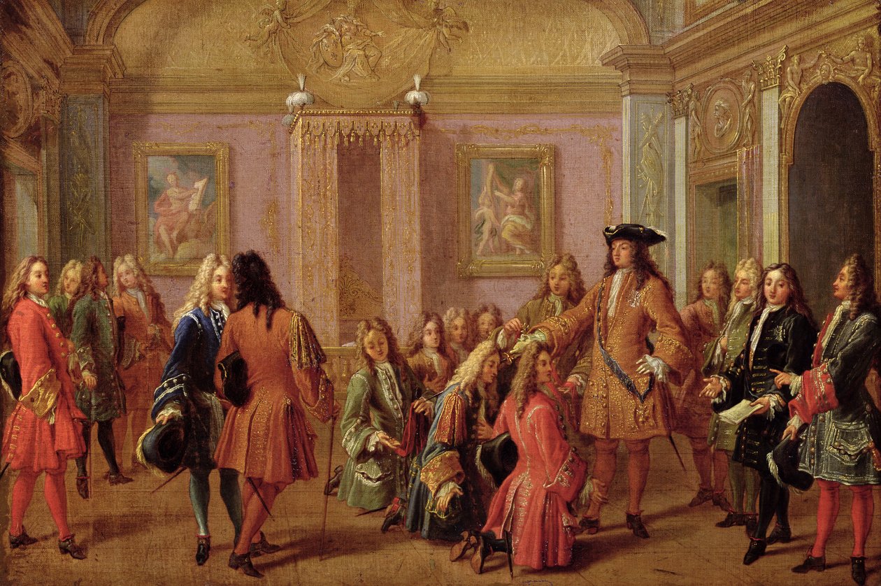Første forfremmelse af Saint Louis-ordenen, 10. maj 1693 af Francois Marot