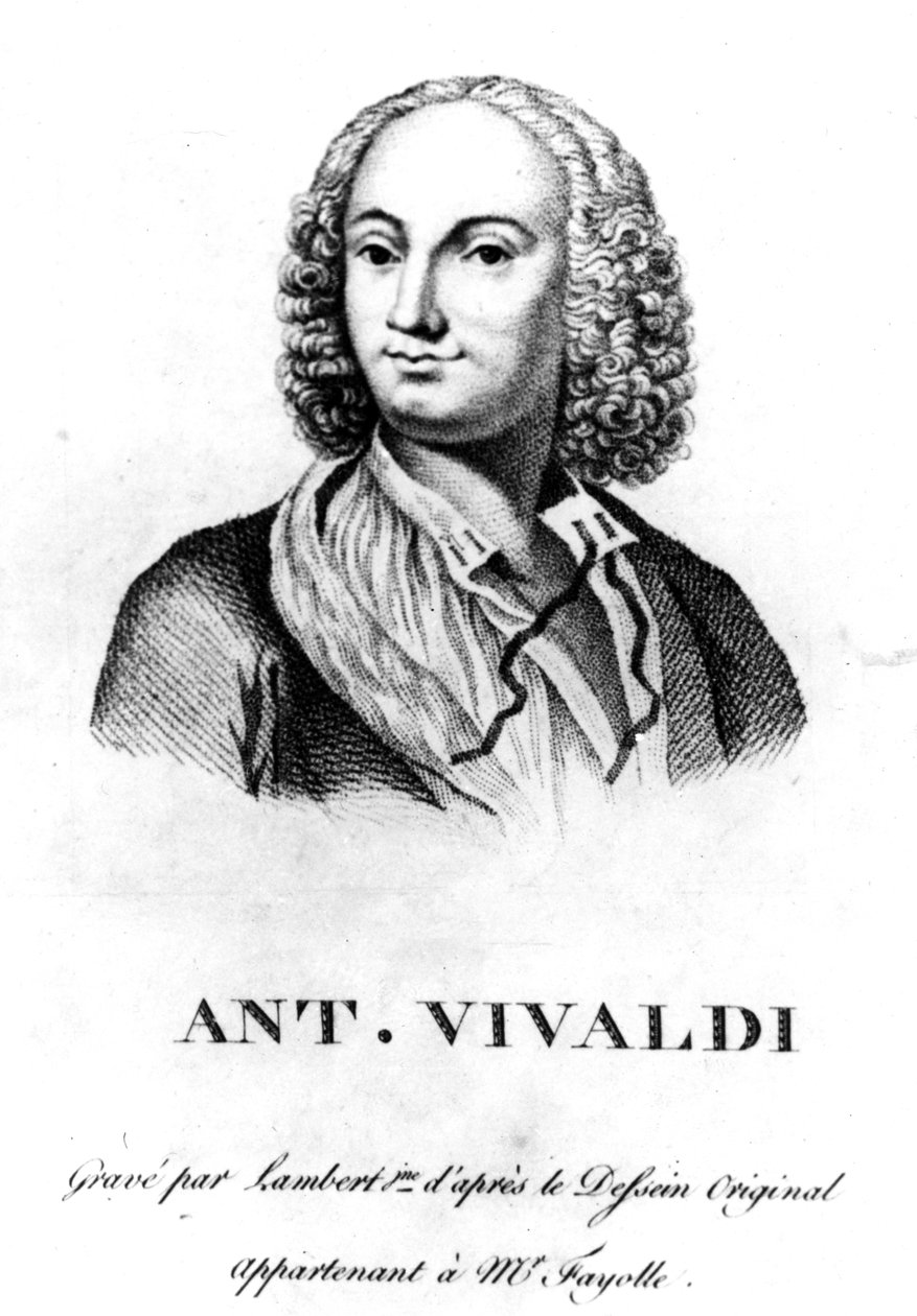 Antonio Vivaldi, ca. 1830 af Francois Morellon la Cave