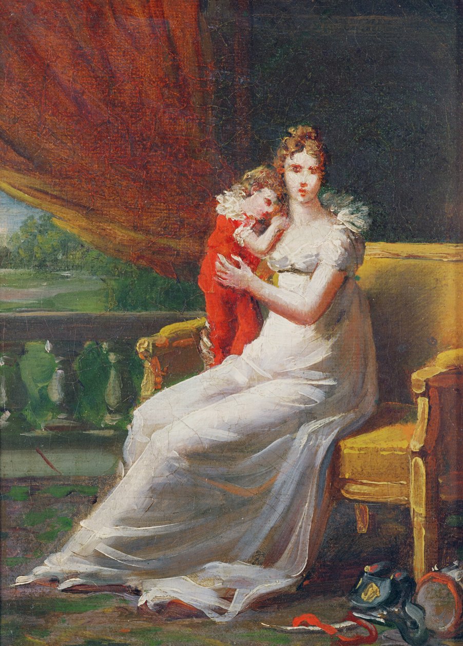 Marie-Louise holder kongen af Rom i sine arme af Baron François Pascal Simon Gérard