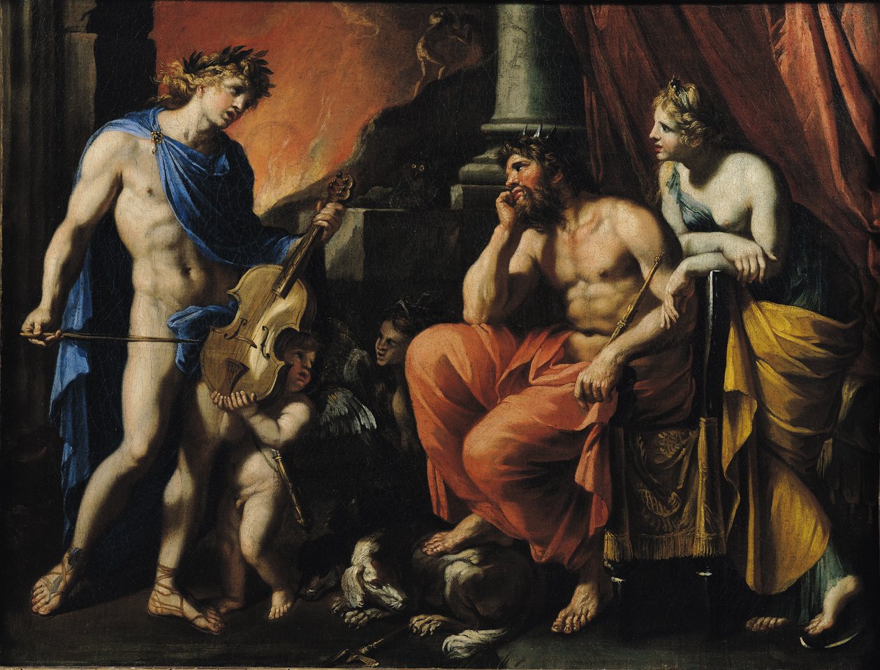 Orpheus før Pluto og Persephone af Francois Perrier