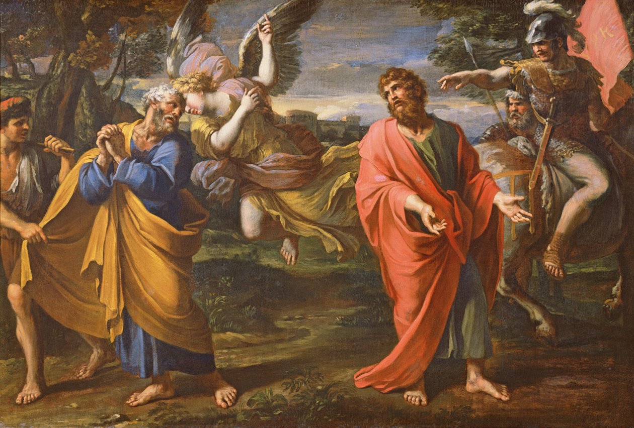 Afskeden mellem Sankt Peter og Sankt Paul, c.1647-50 af Francois Perrier