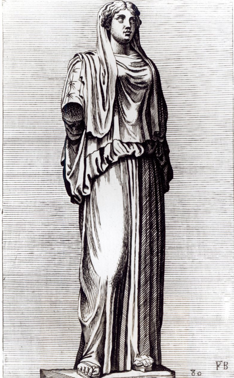 Vestal Virgin, ca. 1653 (radering) af Francois Perrier