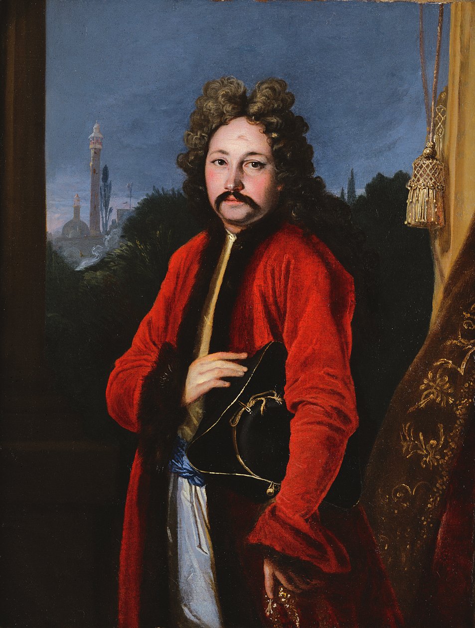 Portræt af Sir John Chardin (1643-1713), 1699 af Francois Riviere