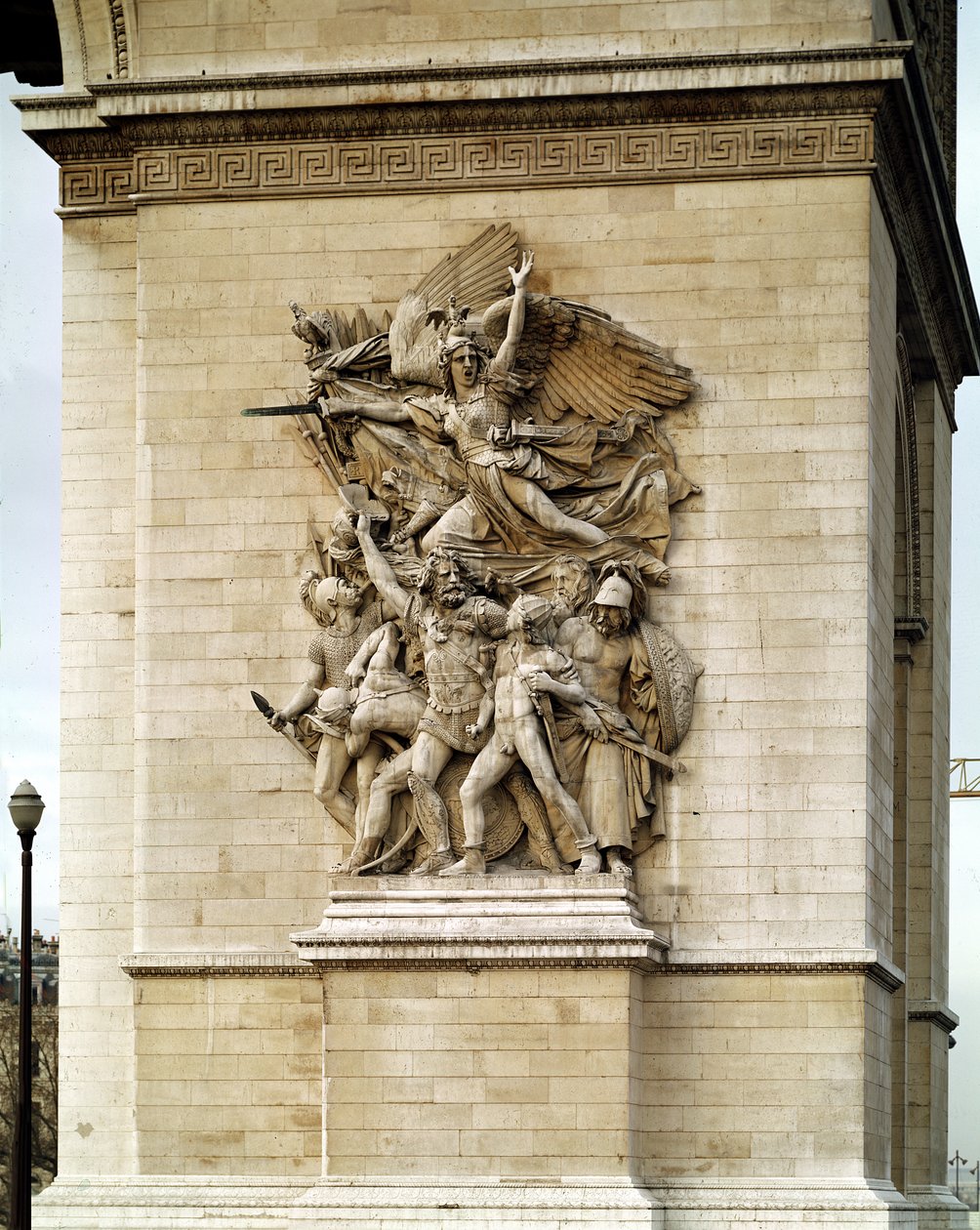 La Marseillaise, detalje fra den østlige side af Triumfbuen, 1832-35 af Francois Rude