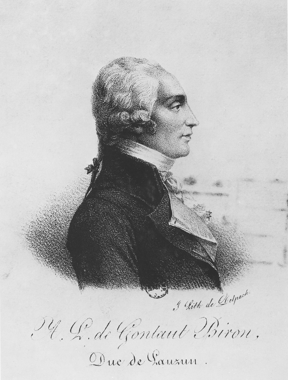 Armand de Gontaut, hertug af Biron af Francois Seraphin Delpech