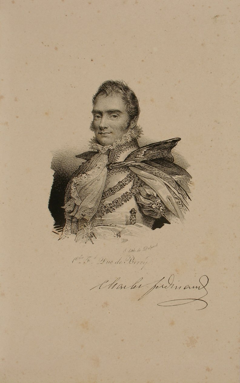 Charles Ferdinand af Frankrig, hertug af Berry (1778-1820) 1814 af Francois Seraphin Delpech