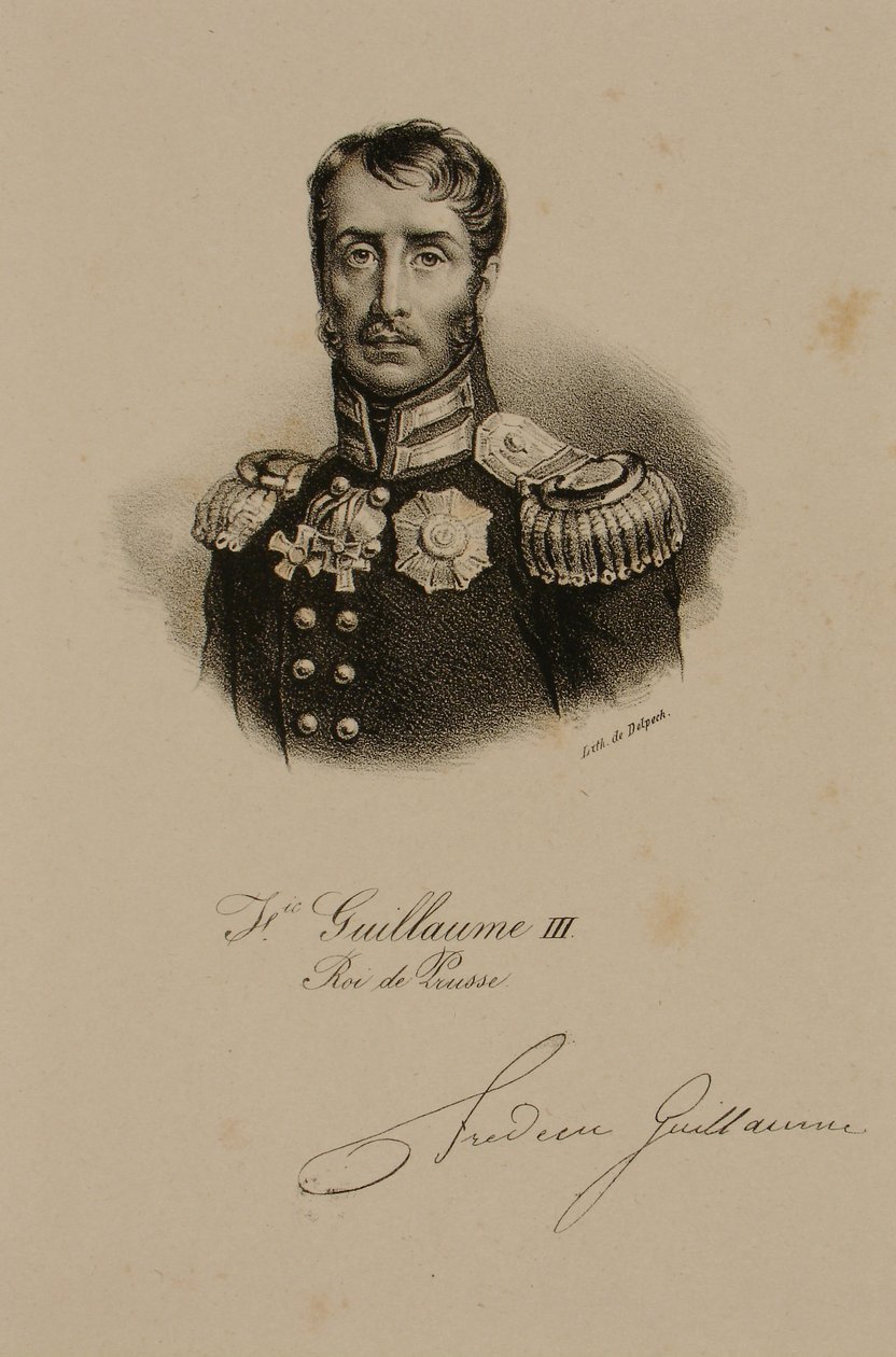 Frederik Vilhelm III (1770-1840) Konge af Preussen af Francois Seraphin Delpech