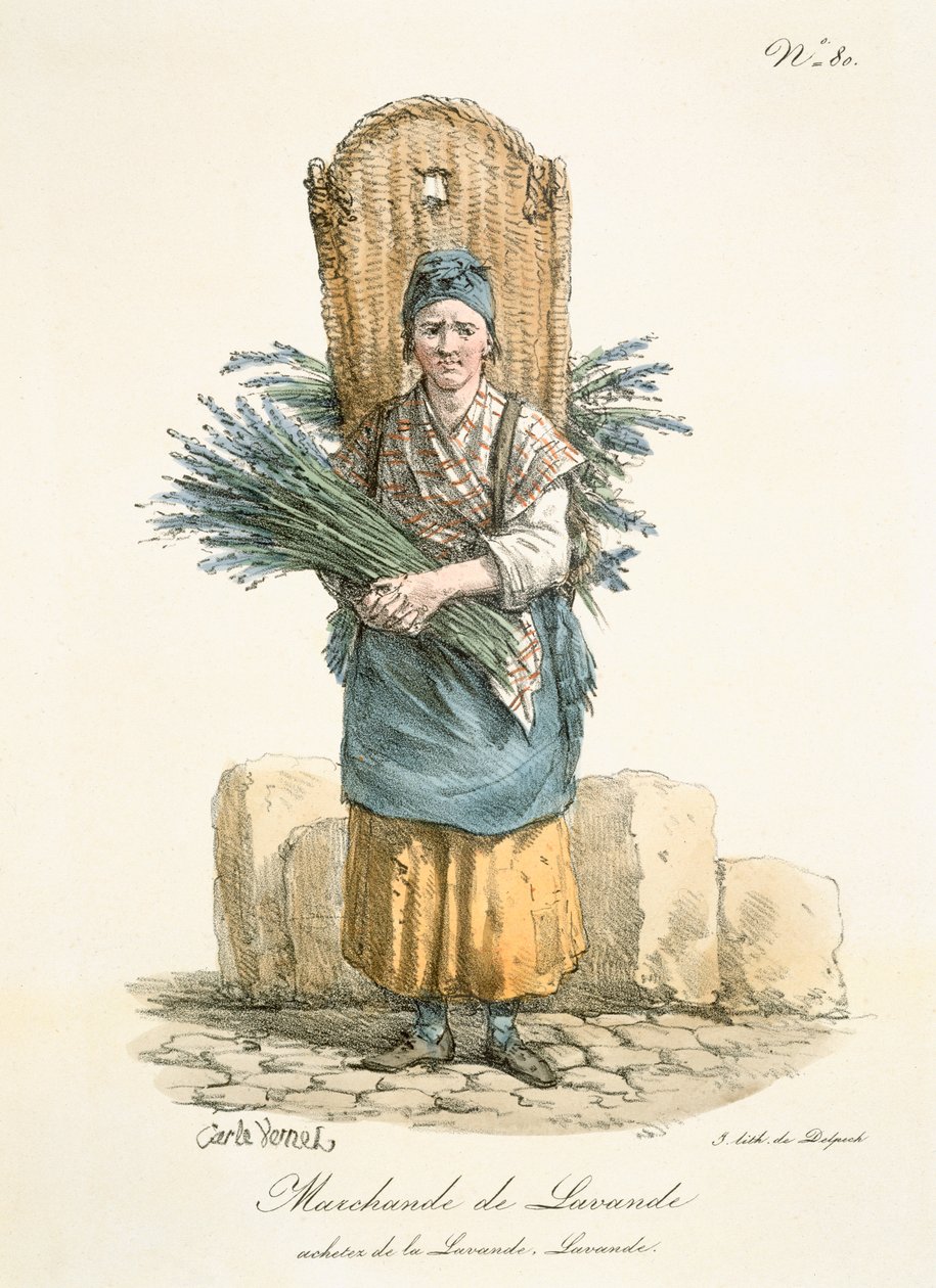 Paris lavendel sælger, ca. 1820 af Francois Seraphin Delpech