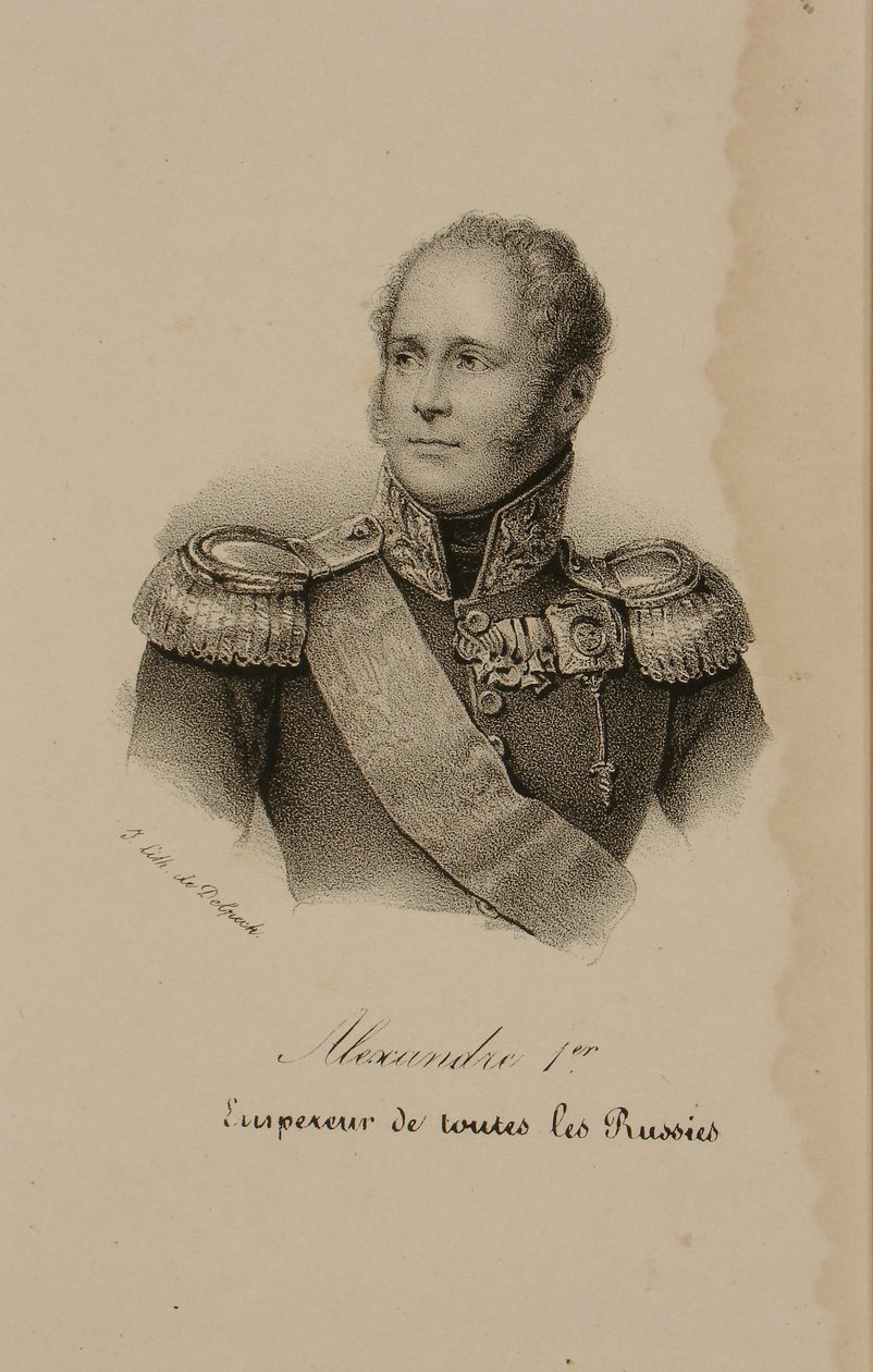 Portræt af Alexander I (1777-1825) af Francois Seraphin Delpech