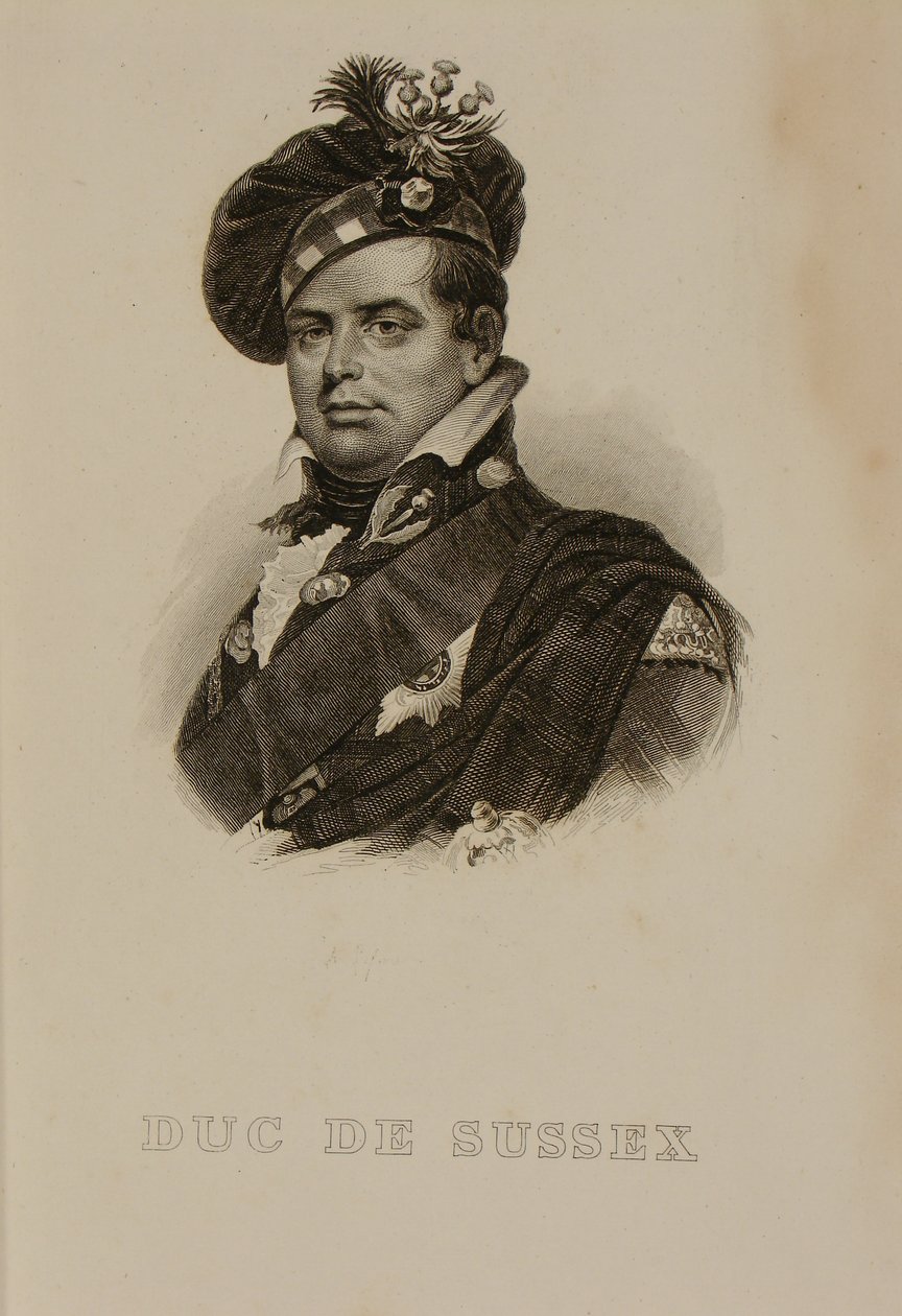 Portræt af Augustus, hertug af Sussex af Francois Seraphin Delpech