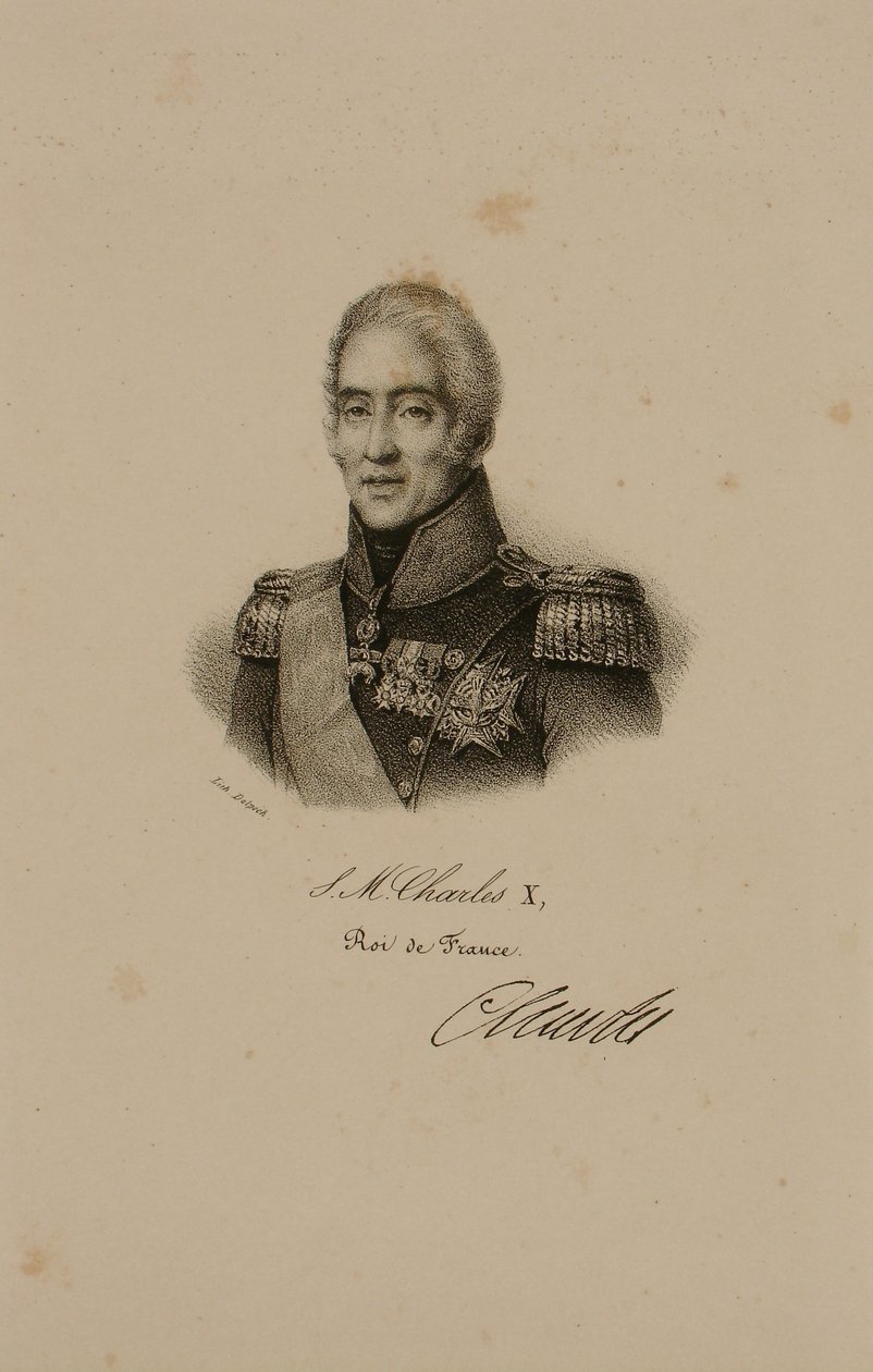Portræt af Charles X (1757-1836) af Francois Seraphin Delpech