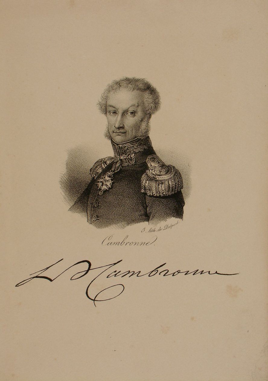 Portræt af general Etienne Cambronne (1770-1842) af Francois Seraphin Delpech