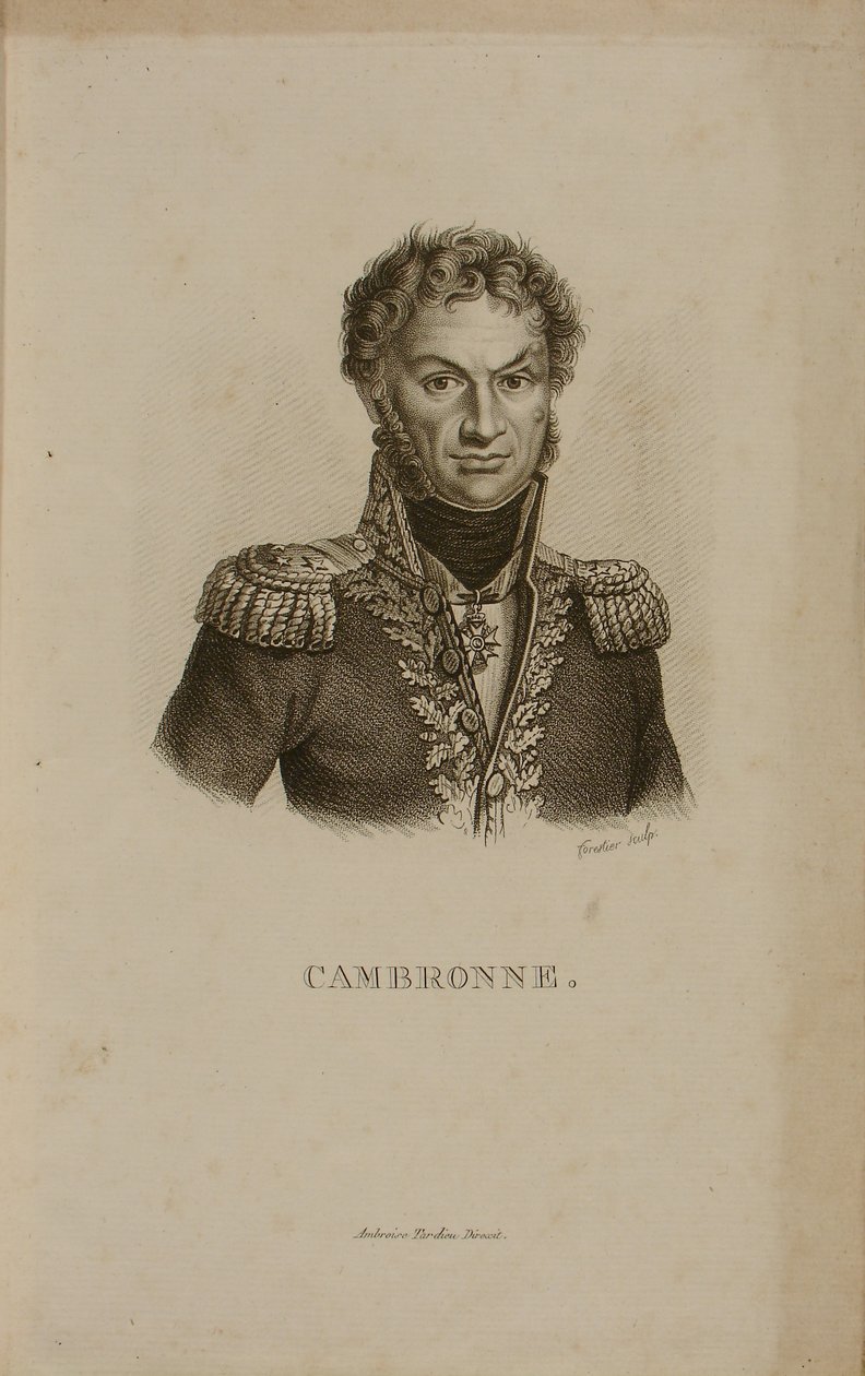 Portræt af general Etienne Cambronne (1770-1842) af Francois Seraphin Delpech
