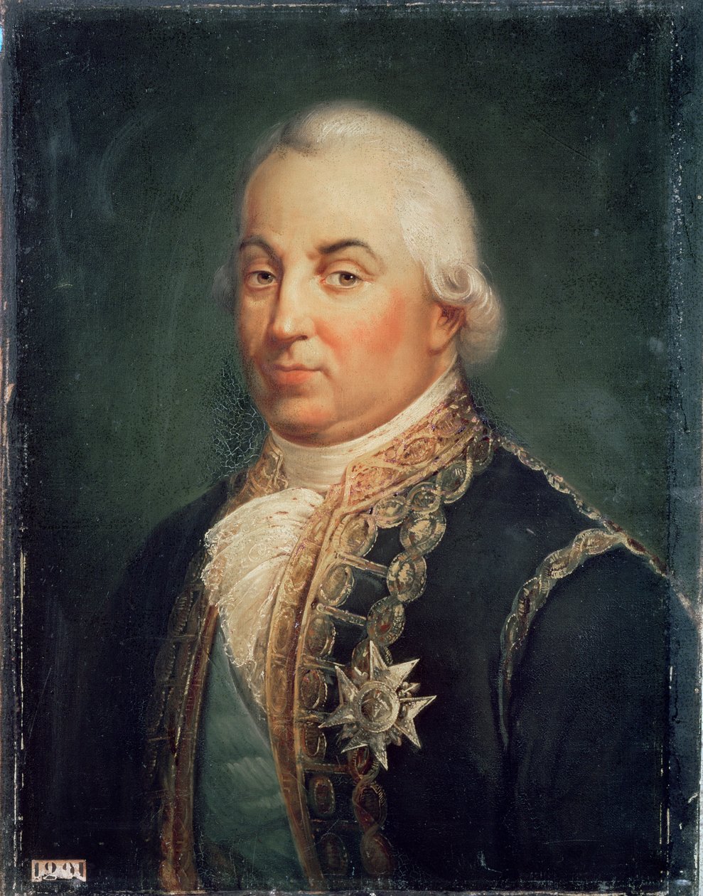 Pierre de Suffren-Saint-Tropez (1729-88) viceadmiral af Frankrig, 1835 af Francois Vincent Mathieu Latil