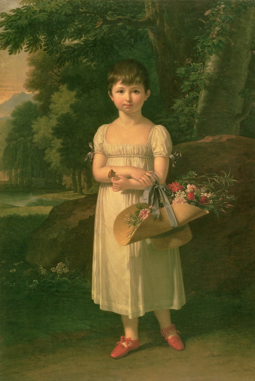 Portræt af Amelia Oginski, 1808 af Francois Xavier Fabre