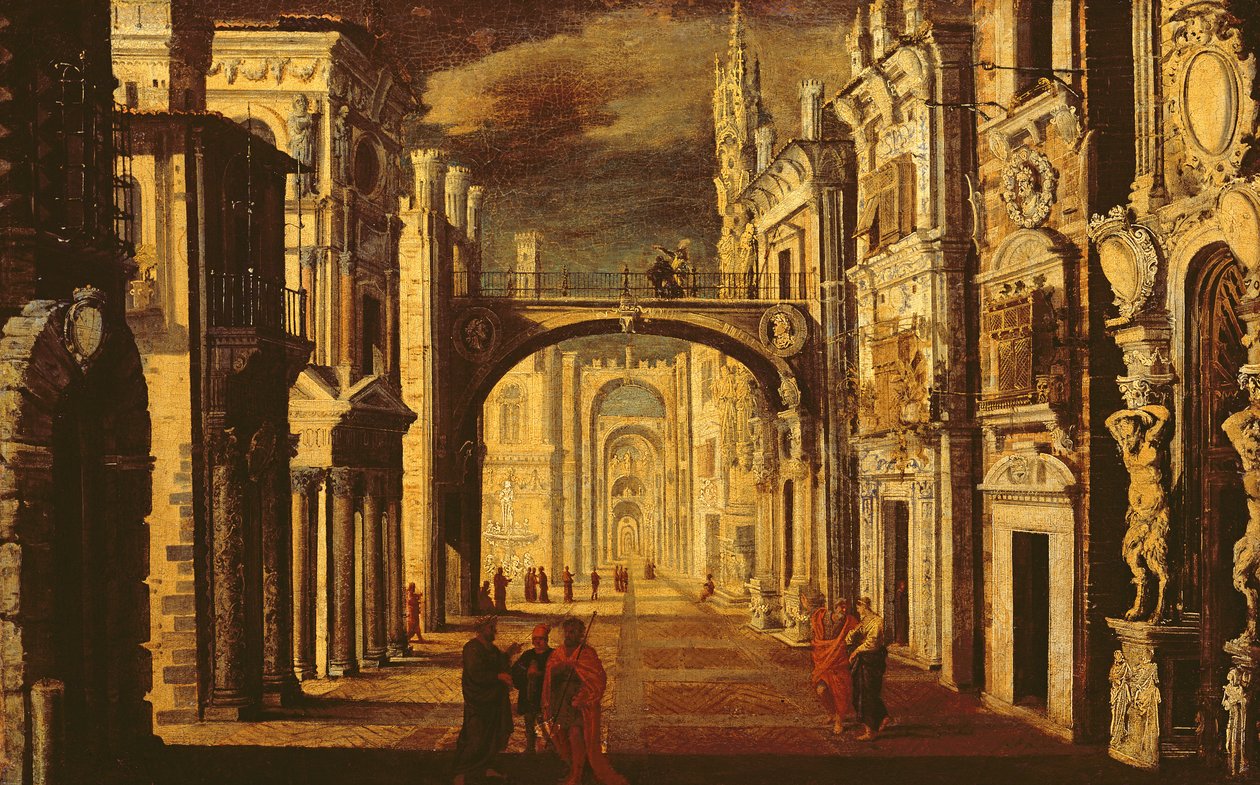 Arkitektonisk perspektiv af Francois de Nome