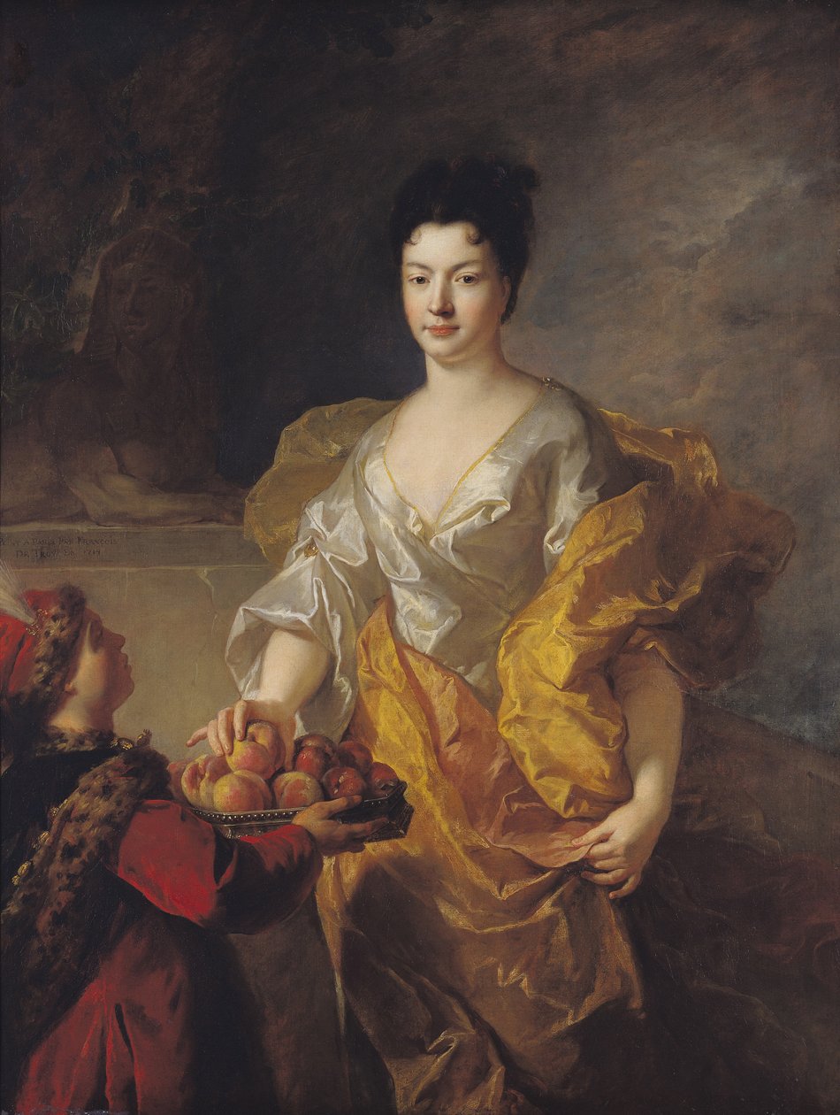 Anne-Marie de Bosmelet, hertuginde af La Force, 1714 af Jean François de Troy