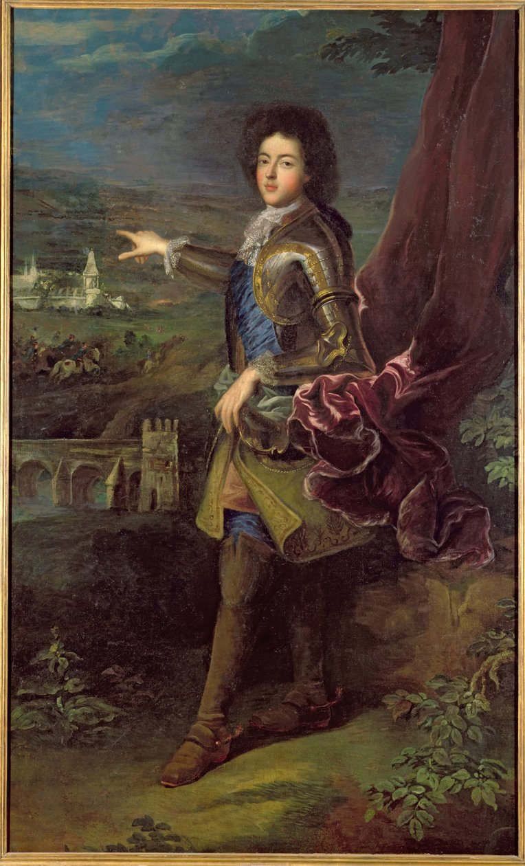 Portræt af Louis Auguste de Bourbon (1670-1736) hertug af Maine af Jean François de Troy